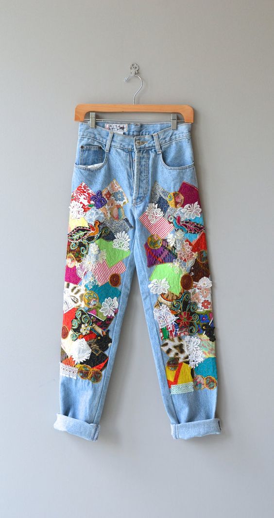 Patchwork jeans