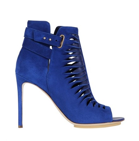 BURAK UYAN suede boots, royal blue