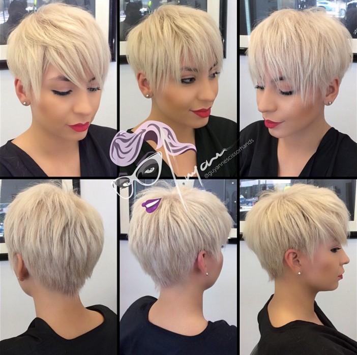 Layered pixie haircut for thick hair