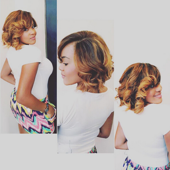 Short bob hairstyle for black women