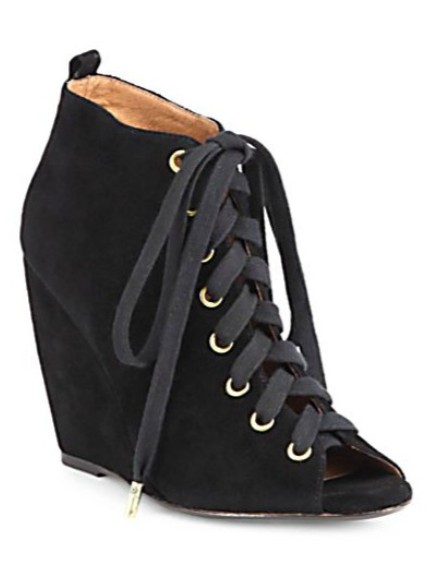 Joie Rainey suede lace-up ankle boots