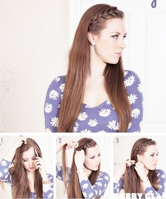 Gorgeous braided bangs