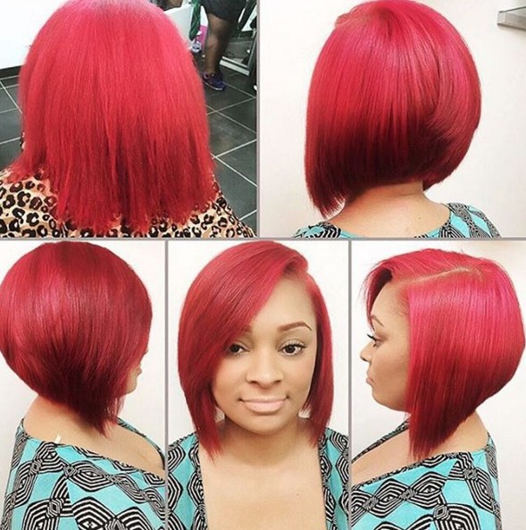 A-line bob hairstyle