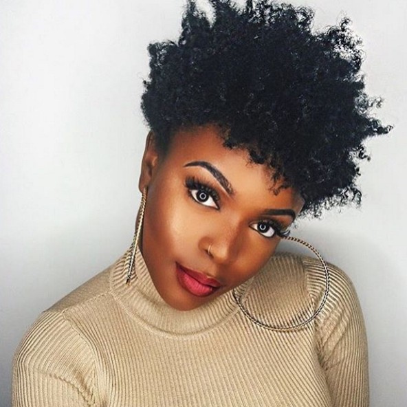 Short curly hairstyle