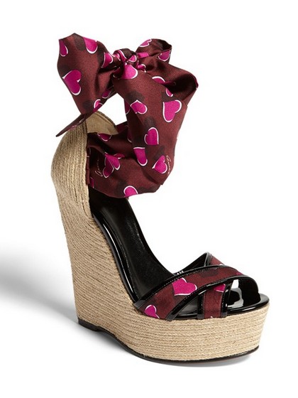 Gucci & # 39; Carolina & # 39; Print Espadrille Wedge Sandal