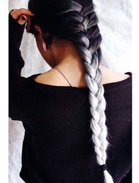 Braided ombre hairstyle