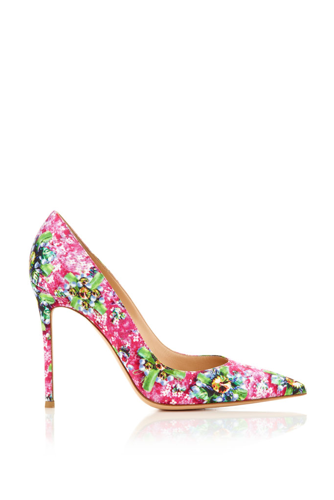 Spring 2014 Manolo Blahnik pumps, flowery