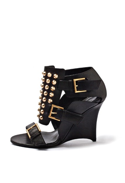 Alexander McQueen metal wedges