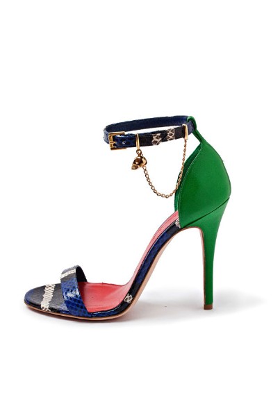 Alexander McQueen Green Blue Shoes