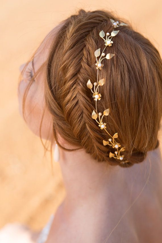 Fishtail braid for wedding hairstyles