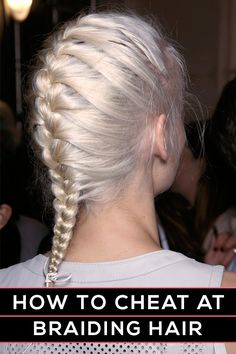 French braid for blonde hair
