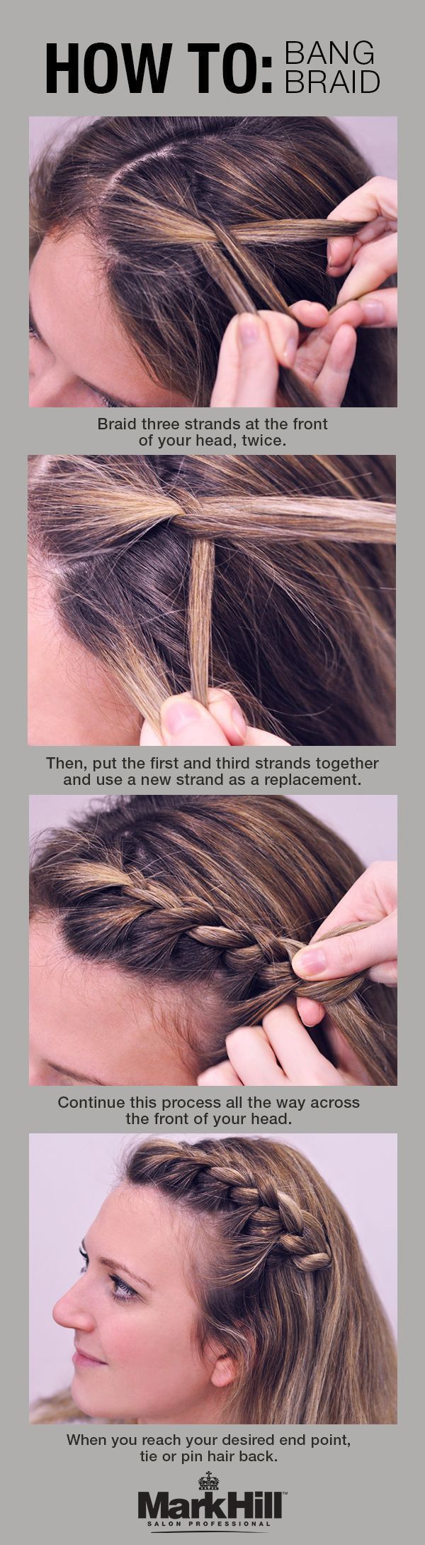 Braid Bang's hairstyle tutorial