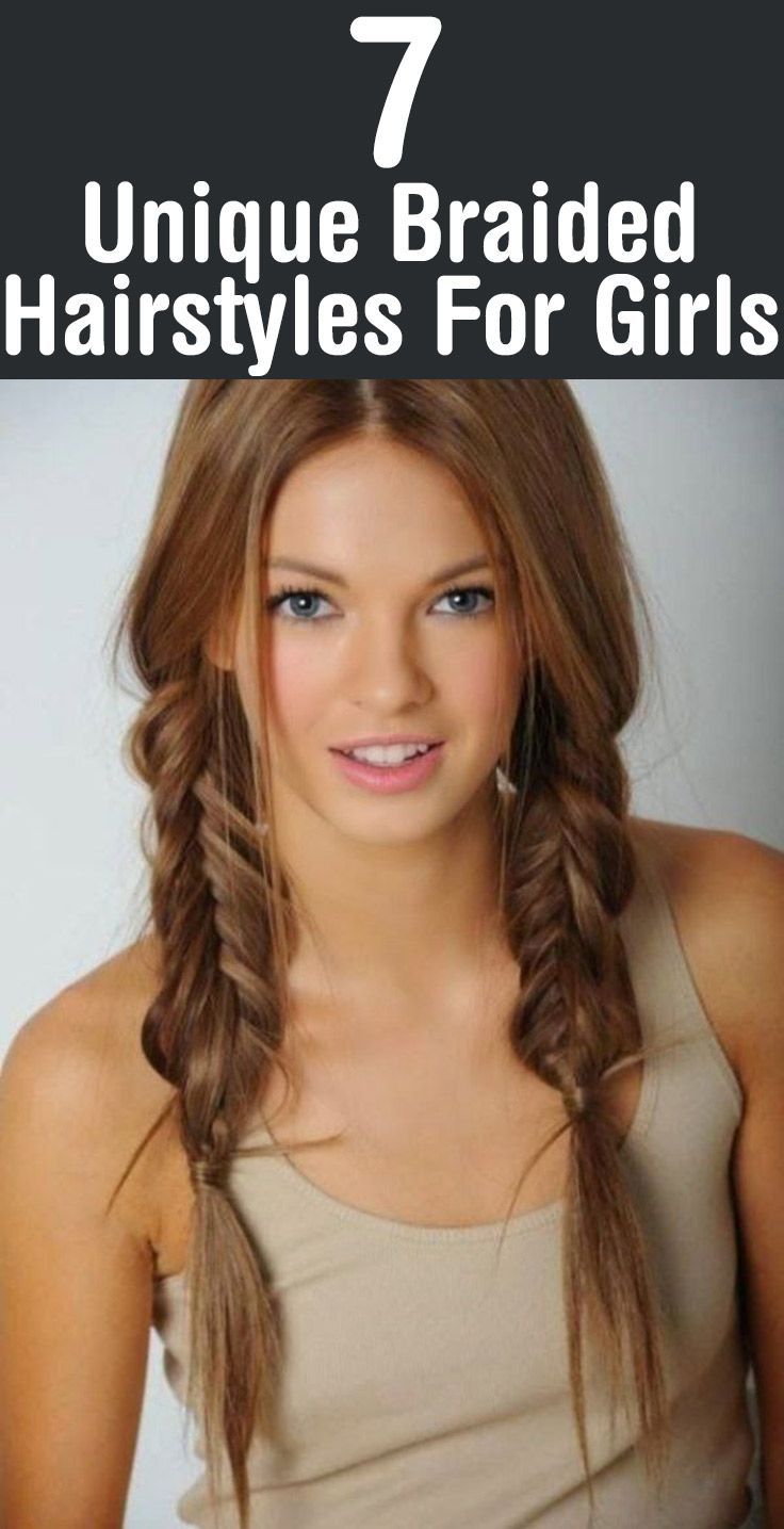 Double fishtail braid hairstyle