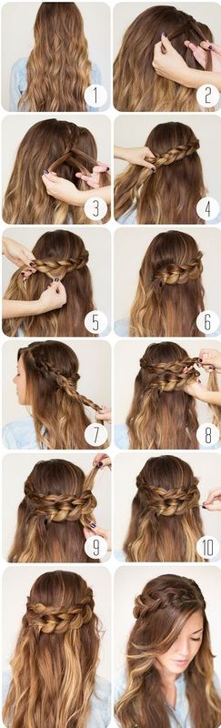 Messy Braid hairstyle tutorial for school girls