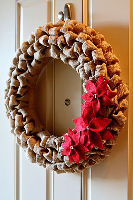 Burlap wreath