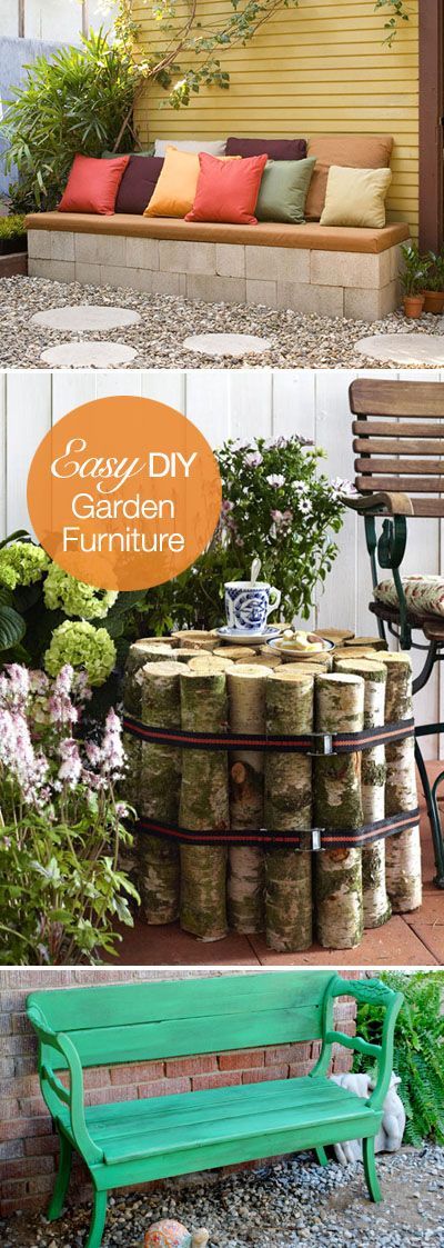 Simple DIY garden furniture