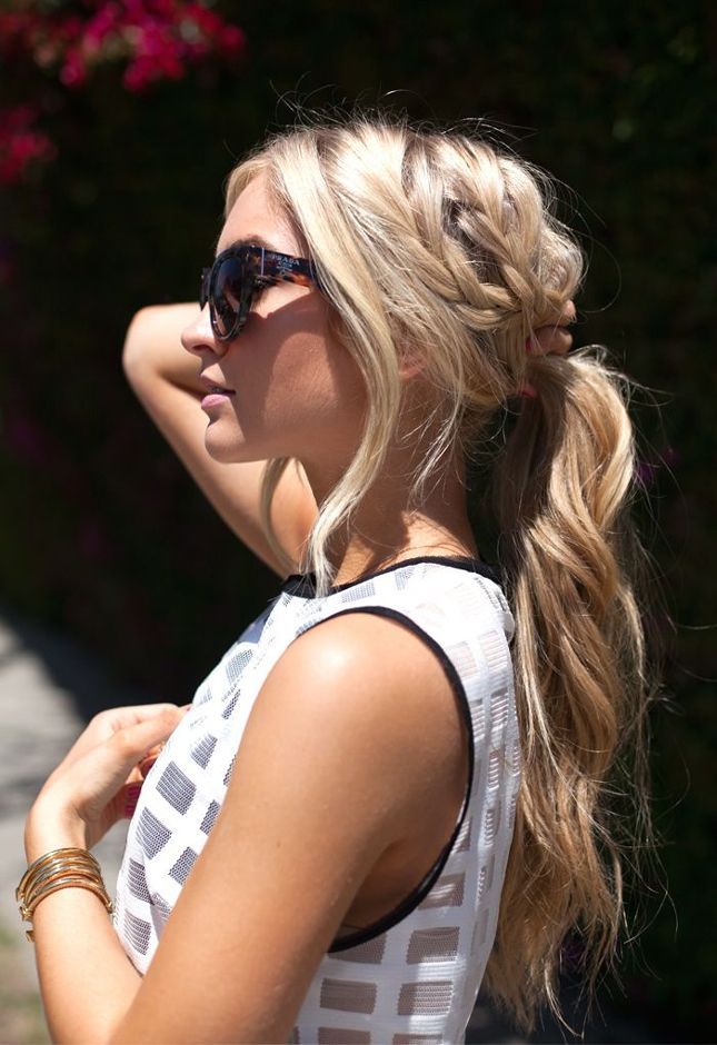 Braided ponytail