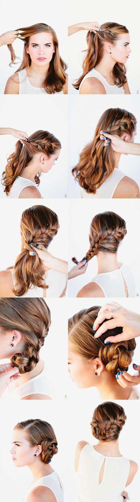 Beautiful side braid bun hairstyle tutorial