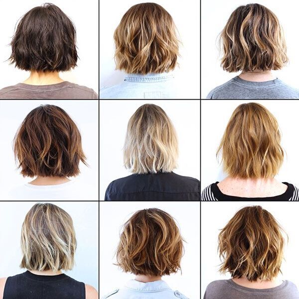 Short wavy bob hairstyle ideas