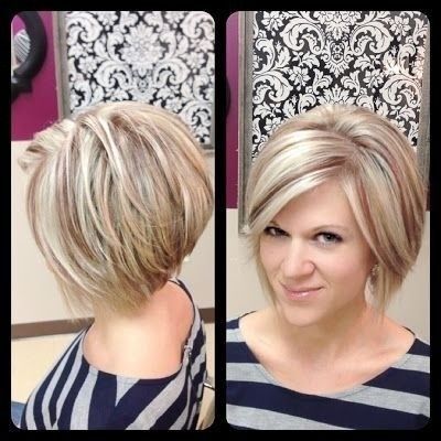 Short bob haircut for heart face shape