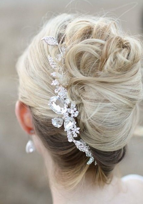 French twisted updo for wedding hairstyles