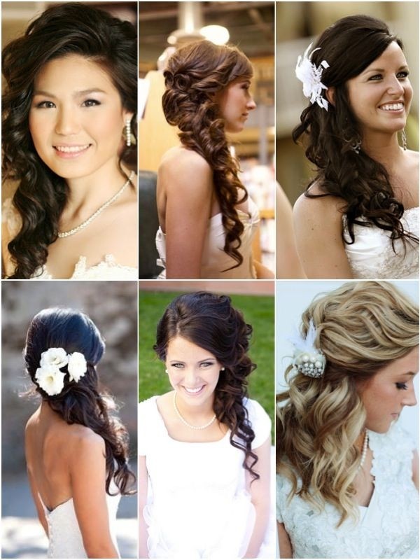 Trendy side wedding hairstyles