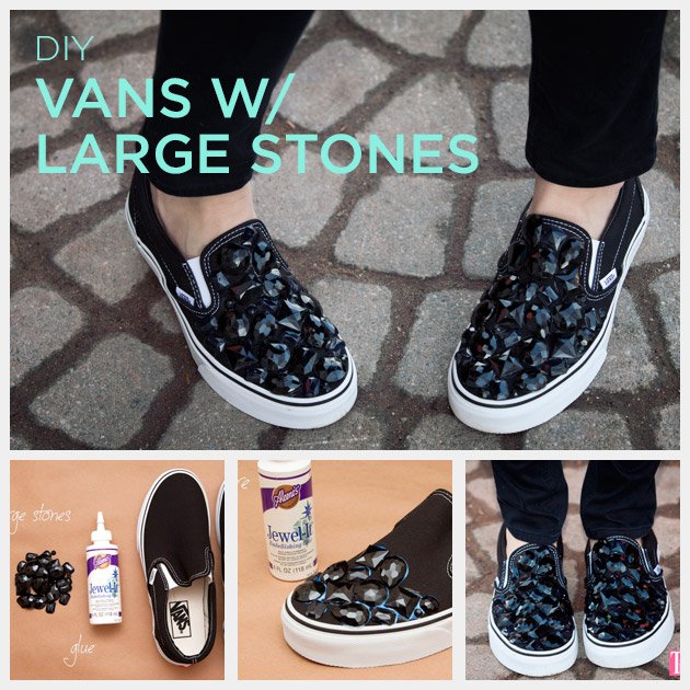 Sneakers with stones