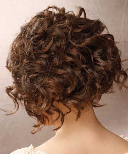 Nice short curly hairstyle