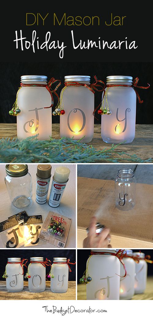 Mason jar candles over