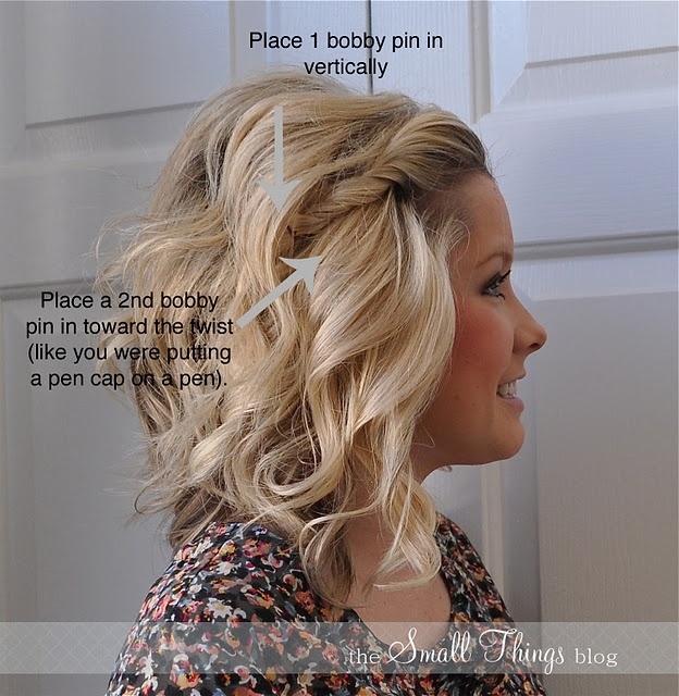 The two-bobby pin front twist