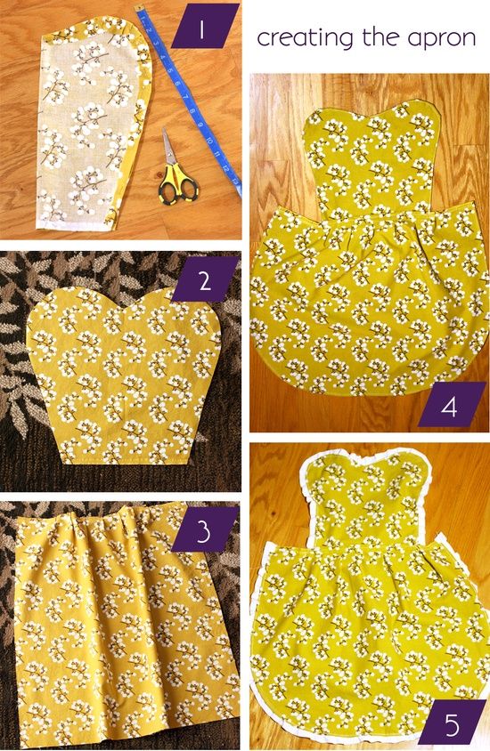 easy to sew apron over