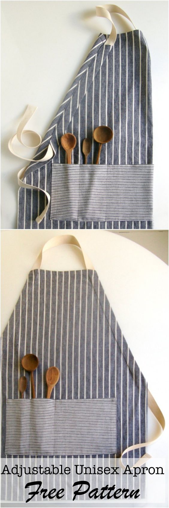 DIY adjustable apron over