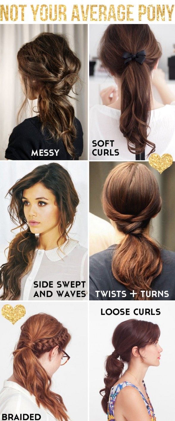 Cool ponytail hairstyles for school