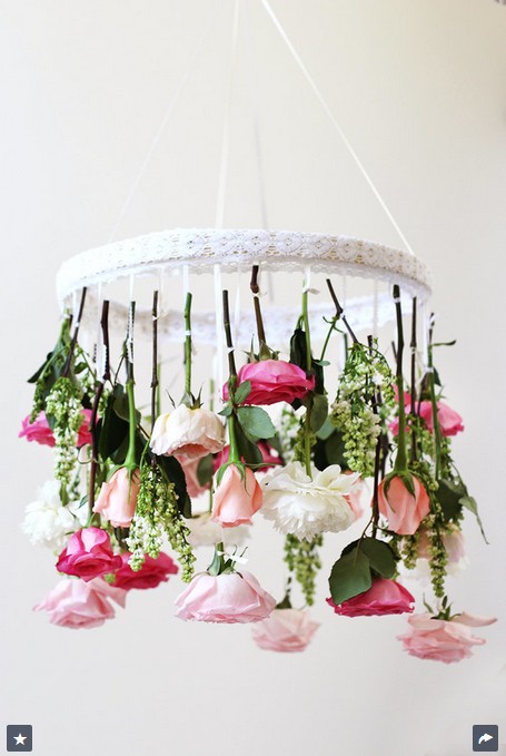 Flower chandelier