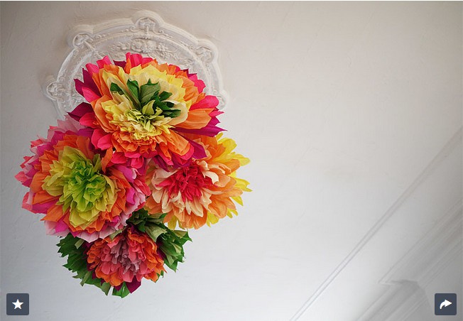 Crepe paper flowers