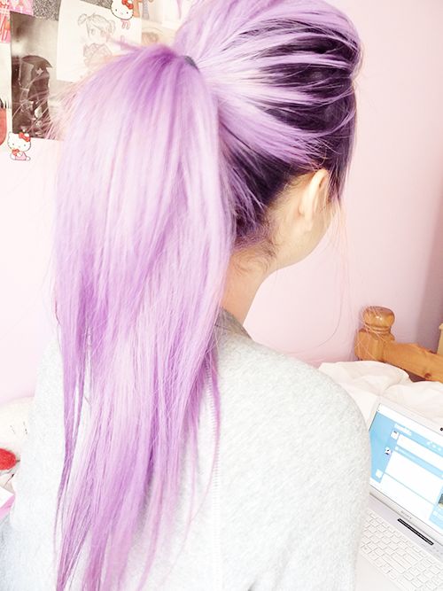 Purple ombre hair color idea