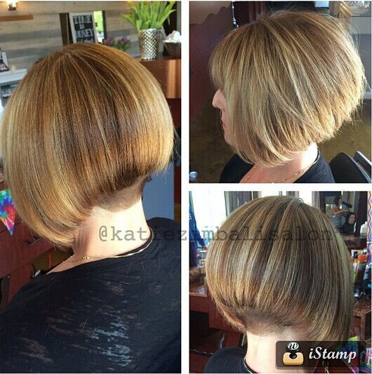 Straight bob haircut