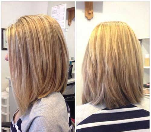 Long layered bob haircut