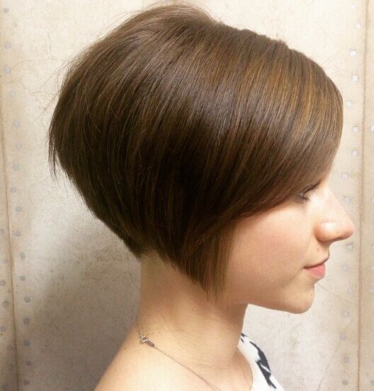 Nice bob haircut for brown hair