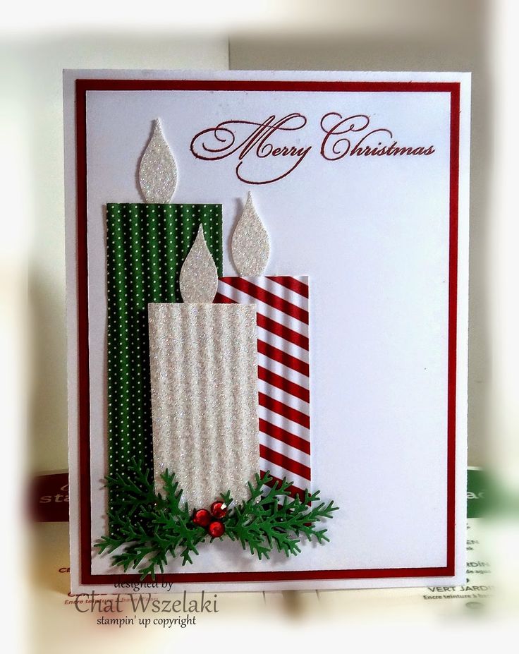 Christmas candle card