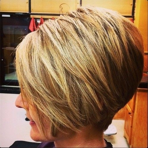 Stacked bob haircut for thick hair