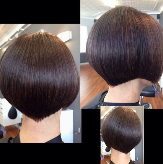 Short straight bob haircut