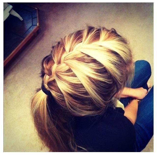 French braid ponytail