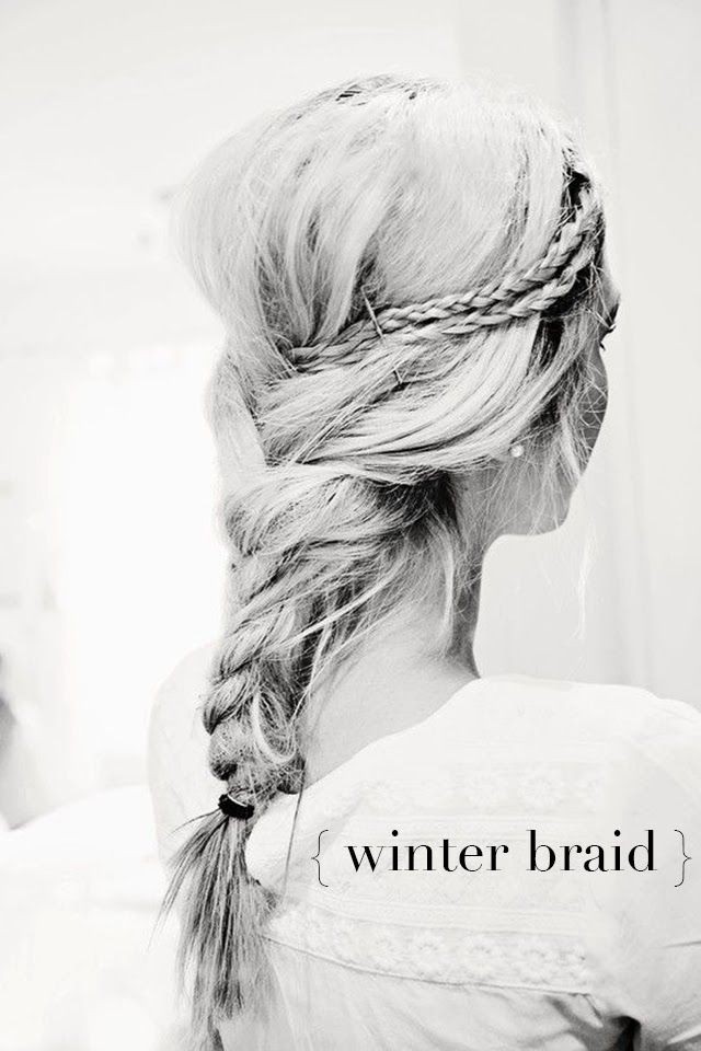 Braided ponytail hairstyle