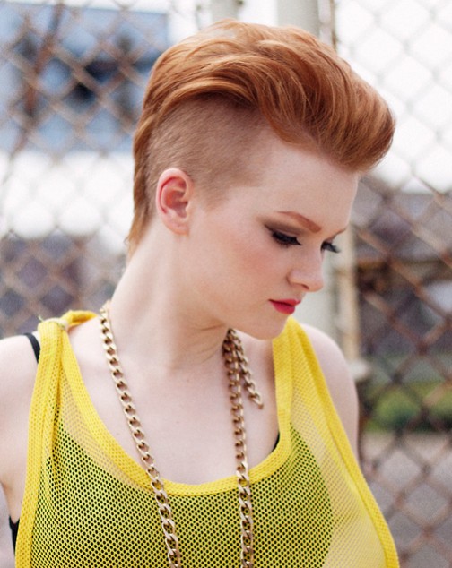 Pixie haircut for fauxhawk look