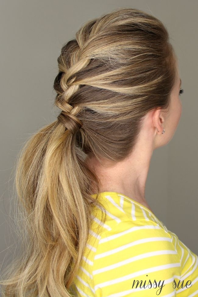 French braided ponytail