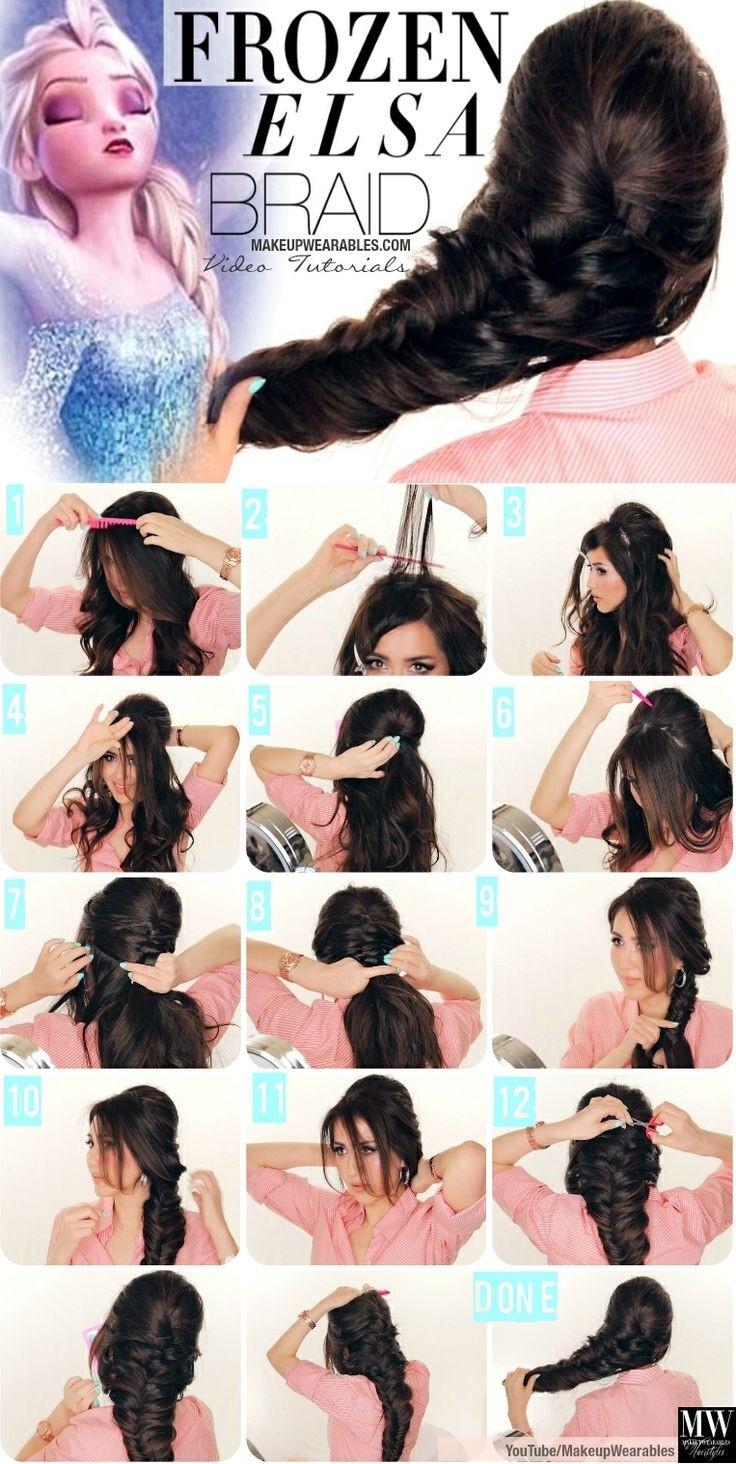 Frozen tutorial for braided hairstyles