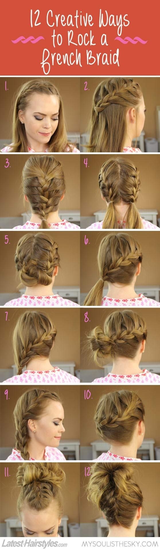Creative French ideas for braided hairstyles