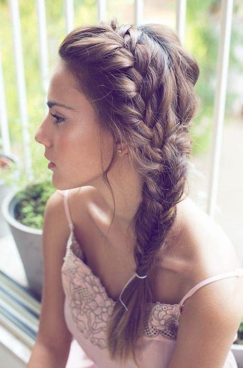 Nice side braided ponytail