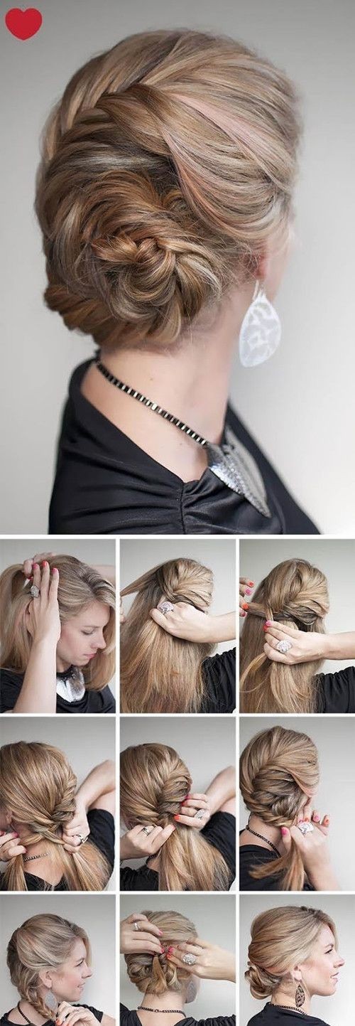 Nice braided updo for women